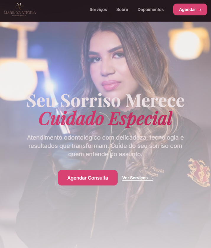 Preview do site Dra. Marillya Vitória